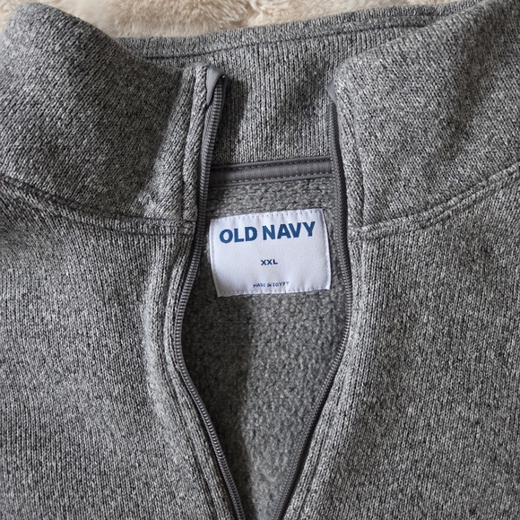 Old Navy Men's Zip Up Sweater in Gray - Picture 2 of 2
